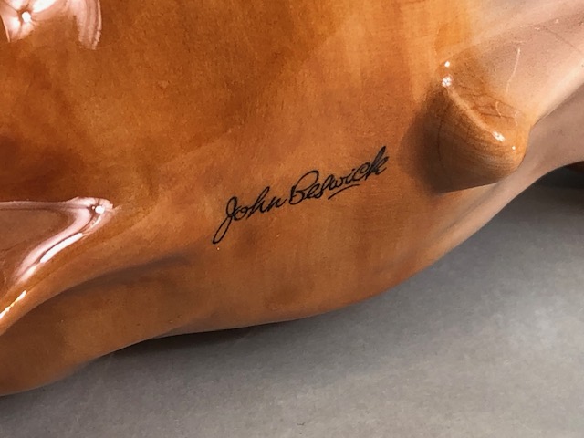 Beswick China Farmyard Animals, French Limousin bull with John Beswick signature to underside and - Image 4 of 9