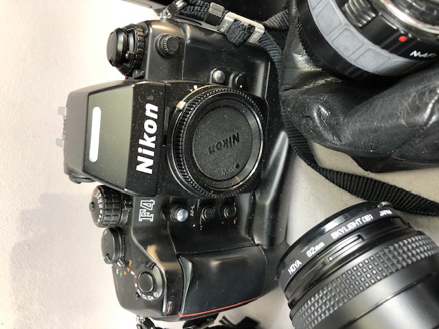 Camera equipment, Nikon F 4 camera body, Nikon ED 80-200 zoom lens 1:28D, Nikon 24-120mm lens , - Image 6 of 7