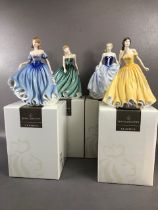 Royal Doulton figures from the classic collection, HN 3977, HN 4426, Elizabeth, HN4532 Susan, HN3978