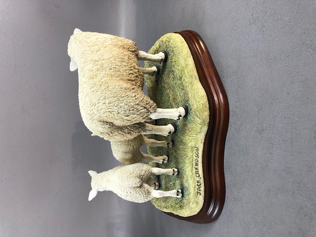 Border fine Arts figurines, two studies ,Texel Ewe and lambs limited edition 233 of 1,500 and a - Image 8 of 9