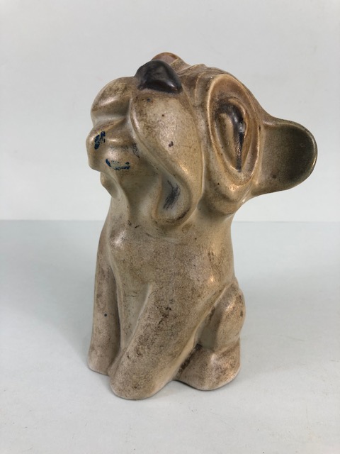 Langley pottery, Art Decco Bonzo style dog figure base with windmill trademark approximately 20cm - Image 2 of 8