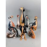 Cool Cats by Toni Goffe, collection of cat figures to include A5738 Our First Litter, A5640 My hero,