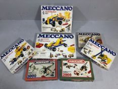 Meccano, collection of boxed construction sets from the 1980s, comprising complete and incomplete
