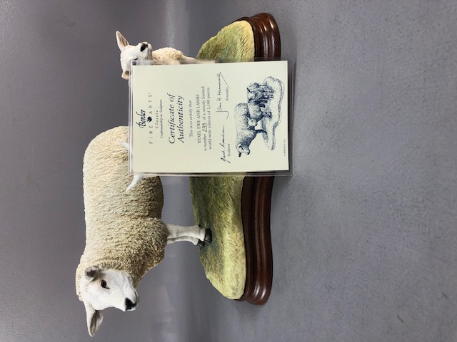 Border fine Arts figurines, two studies ,Texel Ewe and lambs limited edition 233 of 1,500 and a - Image 5 of 9