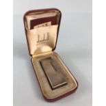 Dunhill, vintage Rollagas silver plated lighter in original box with instructions and cleaning pack,