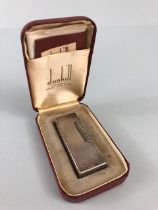Dunhill, vintage Rollagas silver plated lighter in original box with instructions and cleaning pack,