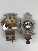 Automobilia, pre war George the V Automobile Club with enamel union flag in the centre, and a