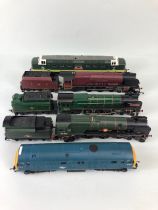 Hornby Trains 00 Gauge, Engines with out boxes, Duchess of Sutherland 6233, Oliver Cromwell 70013,