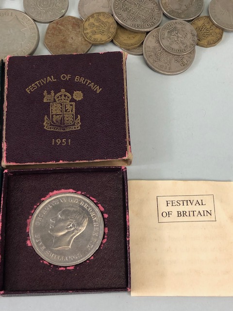 Coin collectors interest, an assortment of mostly British Coins, to include some pre 1947 and some - Image 5 of 5