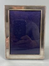 Silver Hallmarked photo frame marked 925 with easel back approx 16 x 12cm