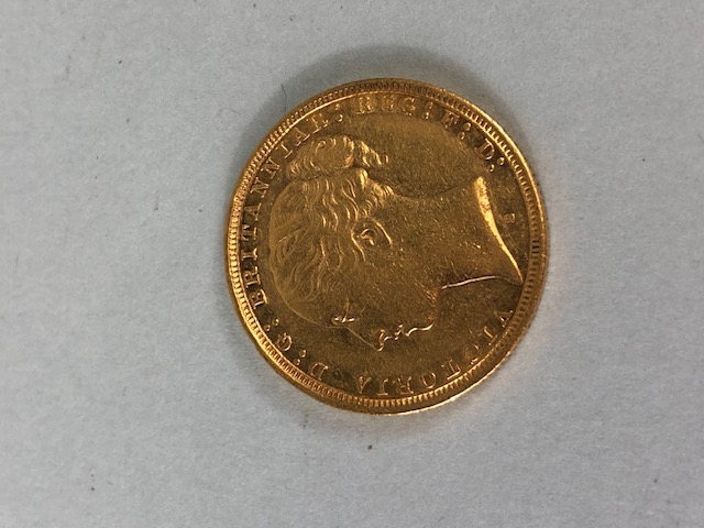 Gold Sovereign, full Gold sovereign dated 1883 Sidney mint - Image 2 of 2