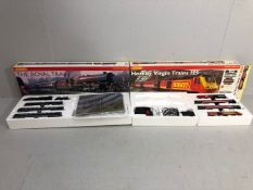 Hornby Railway Trains 2 part train sets. The Hornby Virgin trains 125, (no track) in box and the