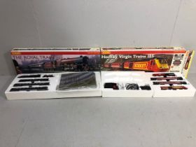 Hornby Railway Trains 2 part train sets. The Hornby Virgin trains 125, (no track) in box and the