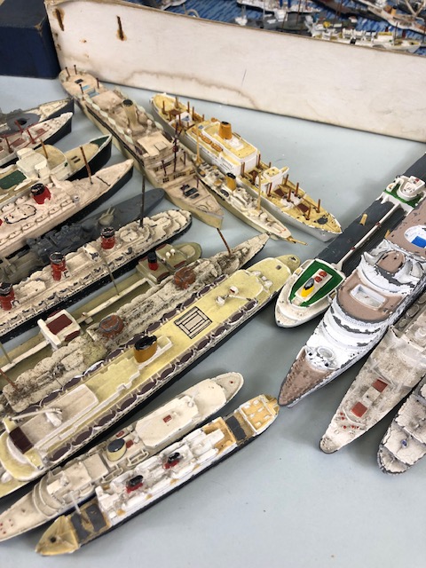 Model ships, a quantity of play worn metal and plastic ship models to include Dinky, and Tri-Ang, - Image 10 of 11