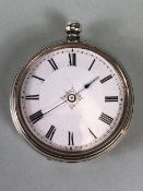 Silver cased pocket watch A/F