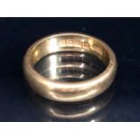 22ct Gold ring size approx 'I' and 6.3g