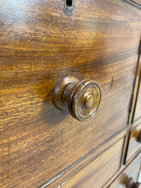 19th Century mahogany campaign style cabinet, possibly medical/apothecary use, three lockable - Image 5 of 14