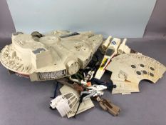 Vintage toys, Star wars related items from 1979-1983 to include Millennium Falcon ,X wing Fighter