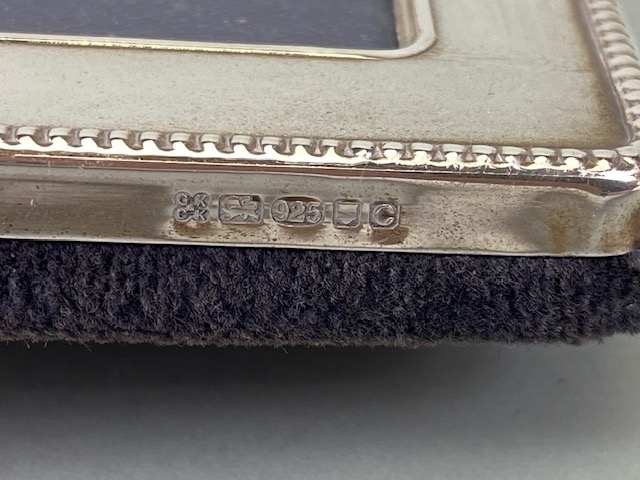 Silver Hallmarked photo frame marked 925 with easel back approx 16 x 12cm - Image 4 of 4