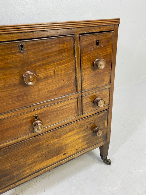 19th Century mahogany campaign style cabinet, possibly medical/apothecary use, three lockable - Image 7 of 14