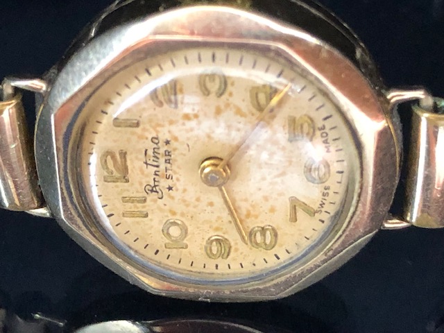 Two vintage 9ct Gold cased cocktail watches by TIMOR & Bentima STAR - Image 3 of 4