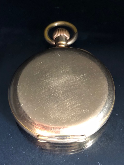 9ct rolled gold full hunter pocket watch late 19th/early 20thC. Inside case serial number 262467, - Image 6 of 12