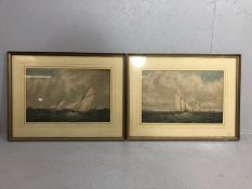C H Lewis paintings, pair of early 20th century maritime paintings both signed C H Lewis in bottom
