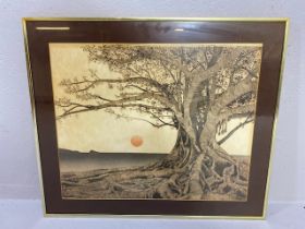 After MICHAEL ARTH (American, 20th century), 'The Setting Sun', print, unsigned, approx 54cm x 44cm