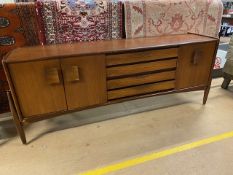 Mid century furniture Italian Side board imported and sold by Grange Furniture, run of 4 central