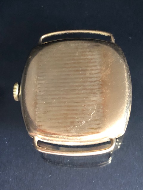 Vintage 9ct gold Helvetia 17 Jewels Swiss watch marked 17 Jewels, Shockabsorber, Antimagnetic ( - Image 2 of 6