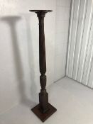 Antique Furniture, Tall 19th century mahogany Torchere display stand classical reeded and carved