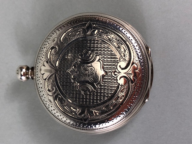 Silver cased pocket watch A/F - Image 3 of 5