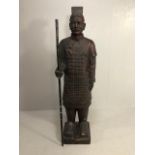 Oriental Statue, half size figure of a Chinese Terracotta warrior made from a composite materiel