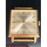 Vintage Rotary 21 Jewel wristwatch/ watch with Silver face and Gold Baton markers approx 27mm square