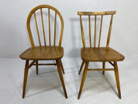 Two Ercol style chairs (A/F)