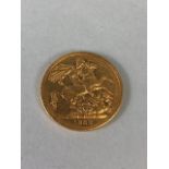 Gold Sovereign, full Gold sovereign dated 1883 Sidney mint