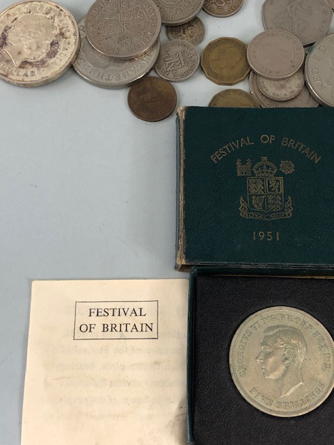 Coin collectors interest, an assortment of mostly British Coins, to include some pre 1947 and some - Image 4 of 5