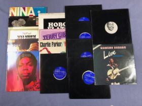15 Jazz LPs including: Nina Simone, Jimmy Smith, George Benson, Charlie Parker (6 LP set), etc.