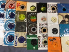 rock 7" singles, to include, Thin Lizzy, John Miles, Girls school, Motorhead, Bachman Turner