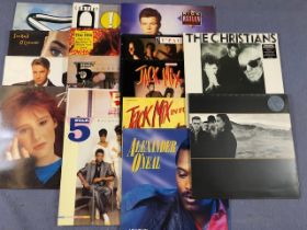 POP Music LPs, to include, Mirage, T pau, U2, 5 Star, Tiffany, Mike Oldfield, Sinead O Connor,