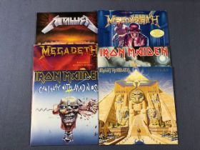 6 Hard Rock/Heavy Metal LPs/12" including: Metallica (Master Of Puppets), Megadeth (Peace Sells &