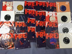 Rock /Pop 7" singles, to include T REX, Johns Children, Tyrannosaurus Rex, 23 in total