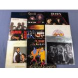 11 Queen / Freddie Mercury LPs including: Greatest Hits II, The Works, Sheer Heart Attack,