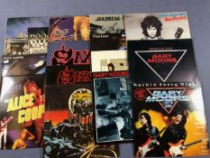 15 Hard Rock/Heavy Metal LPs/12" including: Kingdom Come, Alice Cooper, Saxon, Thin Lizzy, Gary
