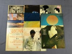 11 Santana LPs including: S/T, Abraxas, Lotus (3LP set), Caravanserai, Inner Secrets, Moonflower,