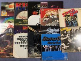 Rock Lps, to include AC-DC, Thin Lizzy, Motorhead ,Judas Priest, Kiss, Black sabbath etc, 21 in