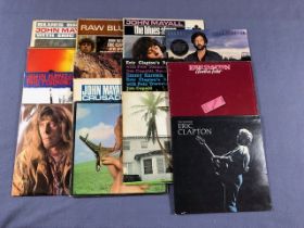14 John Mayall / Eric Clapton LPs including: Blues Breakers (UK Mono Decca Orig), Turning Point, Raw