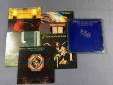 7 LPs + 1 three LP box set Electric Light Orchestra including: S/T, (UK Harvest Orig), Face The