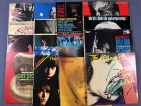 18 The Rolling Stones LPs including: Sticky Fingers (UK Orig with zip), Let It Bleed, Aftermath, Get