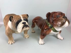 North Light large (approx 23cm tall) resin figure of an English Bulldog and a similar sized